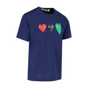 COMME DES GARCONS PLAY Tricolor Logo Shirt